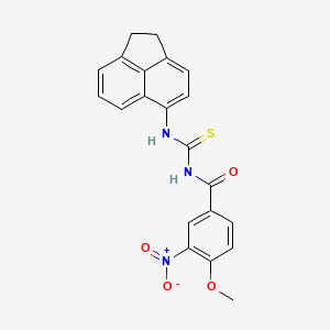 N-[(1,2-dihydro-5-acenaphthylenylamino)carbonothioyl]-4-methoxy-3-nitrobenzamide