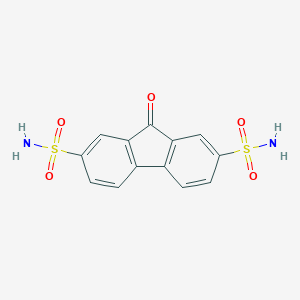 molecular formula C13H10N2O5S2 B346578 9-Oxo-9H-fluorene-2,7-disulfonamide 