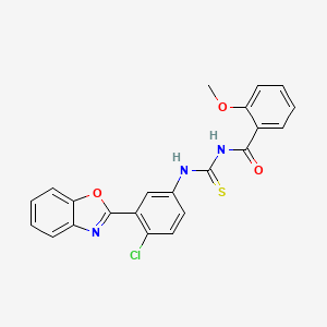 N-({[3-(1,3-benzoxazol-2-yl)-4-chlorophenyl]amino}carbonothioyl)-2-methoxybenzamide