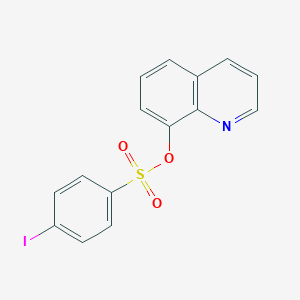 molecular formula C15H10INO3S B346579 Benzenesulfonic acid, 4-iodo-, 8-quinolinyl ester CAS No. 61430-86-2