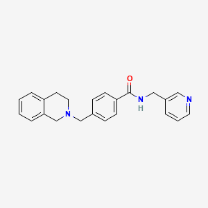 molecular formula C23H23N3O B3465816 4-(3,4-dihydro-2(1H)-isoquinolinylmethyl)-N-(3-pyridinylmethyl)benzamide 