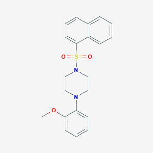 molecular formula C21H22N2O3S B346582 1-(2-Methoxyphenyl)-4-(1-naphthylsulfonyl)piperazine CAS No. 325812-77-9