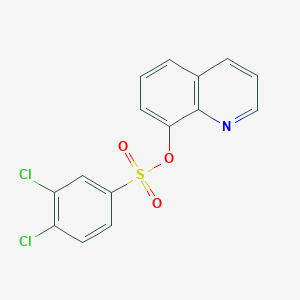 molecular formula C15H9Cl2NO3S B346583 8-Quinolyl 3,4-dichlorobenzenesulfonate CAS No. 428455-68-9