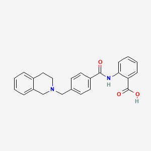 2-{[4-(3,4-dihydro-2(1H)-isoquinolinylmethyl)benzoyl]amino}benzoic acid