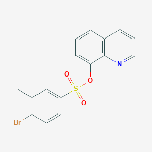 molecular formula C16H12BrNO3S B346584 8-Quinolyl 4-bromo-3-methylbenzenesulfonate CAS No. 477308-64-8