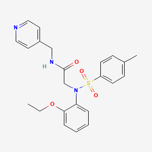 N~2~-(2-ethoxyphenyl)-N~2~-[(4-methylphenyl)sulfonyl]-N~1~-(4-pyridinylmethyl)glycinamide