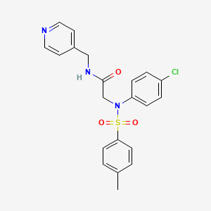 N~2~-(4-chlorophenyl)-N~2~-[(4-methylphenyl)sulfonyl]-N~1~-(4-pyridinylmethyl)glycinamide