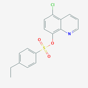 molecular formula C17H14ClNO3S B346590 5-Chloro-8-quinolyl 4-ethylbenzenesulfonate CAS No. 326885-86-3