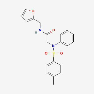 N~1~-(2-furylmethyl)-N~2~-[(4-methylphenyl)sulfonyl]-N~2~-phenylglycinamide