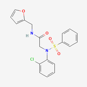 N~2~-(2-chlorophenyl)-N~1~-(2-furylmethyl)-N~2~-(phenylsulfonyl)glycinamide