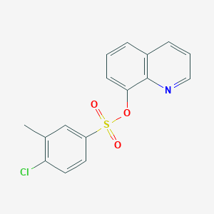 molecular formula C16H12ClNO3S B346591 8-Quinolyl 4-chloro-3-methylbenzenesulfonate CAS No. 325991-63-7