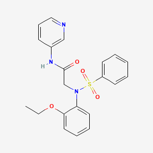 N~2~-(2-ethoxyphenyl)-N~2~-(phenylsulfonyl)-N~1~-3-pyridinylglycinamide