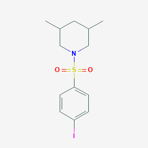 molecular formula C13H18INO2S B346592 1-[(4-Iodophenyl)sulfonyl]-3,5-dimethylpiperidine CAS No. 433952-87-5