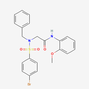 N~2~-benzyl-N~2~-[(4-bromophenyl)sulfonyl]-N~1~-(2-methoxyphenyl)glycinamide