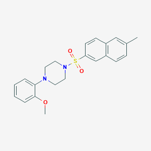 molecular formula C22H24N2O3S B346601 1-(2-Methoxyphenyl)-4-(6-methylnaphthalen-2-yl)sulfonylpiperazine CAS No. 496014-63-2