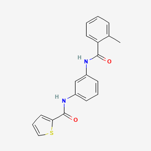 molecular formula C19H16N2O2S B3466043 N-{3-[(2-methylbenzoyl)amino]phenyl}-2-thiophenecarboxamide 