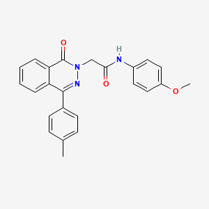 molecular formula C24H21N3O3 B3466056 N-(4-methoxyphenyl)-2-[4-(4-methylphenyl)-1-oxo-2(1H)-phthalazinyl]acetamide 