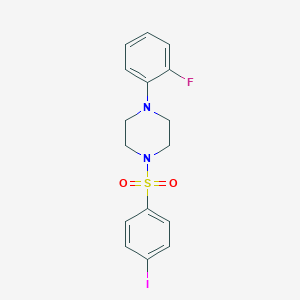 molecular formula C16H16FIN2O2S B346610 1-(2-Fluorophenyl)-4-[(4-iodophenyl)sulfonyl]piperazine CAS No. 496019-95-5