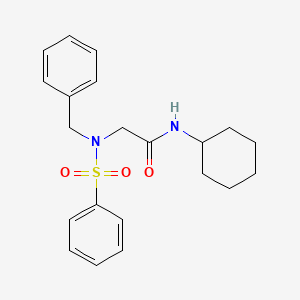 N~2~-benzyl-N~1~-cyclohexyl-N~2~-(phenylsulfonyl)glycinamide