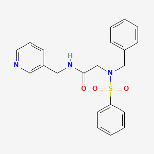 N~2~-benzyl-N~2~-(phenylsulfonyl)-N~1~-(3-pyridinylmethyl)glycinamide