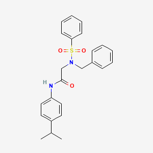 N~2~-benzyl-N~1~-(4-isopropylphenyl)-N~2~-(phenylsulfonyl)glycinamide