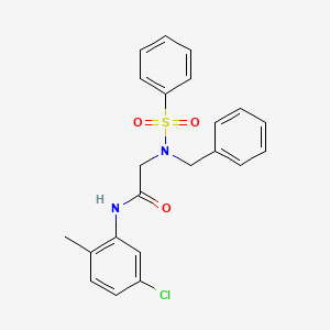 N~2~-benzyl-N~1~-(5-chloro-2-methylphenyl)-N~2~-(phenylsulfonyl)glycinamide