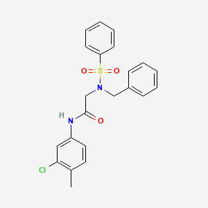 N~2~-benzyl-N~1~-(3-chloro-4-methylphenyl)-N~2~-(phenylsulfonyl)glycinamide