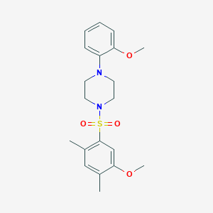 molecular formula C20H26N2O4S B346615 1-[(5-Methoxy-2,4-dimethylphenyl)sulfonyl]-4-(2-methoxyphenyl)piperazine CAS No. 694508-14-0