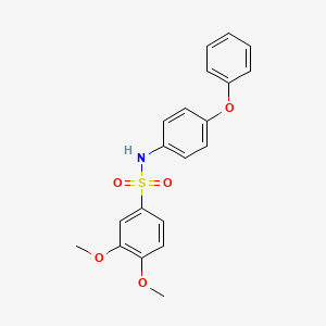 molecular formula C20H19NO5S B3466153 3,4-dimethoxy-N-(4-phenoxyphenyl)benzenesulfonamide 