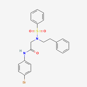 N~1~-(4-bromophenyl)-N~2~-(2-phenylethyl)-N~2~-(phenylsulfonyl)glycinamide