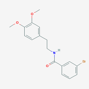 molecular formula C17H18BrNO3 B3466179 3-bromo-N-[2-(3,4-dimethoxyphenyl)ethyl]benzamide 