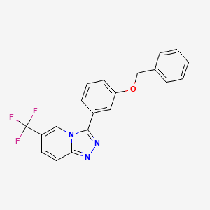 3-[3-(benzyloxy)phenyl]-6-(trifluoromethyl)[1,2,4]triazolo[4,3-a]pyridine