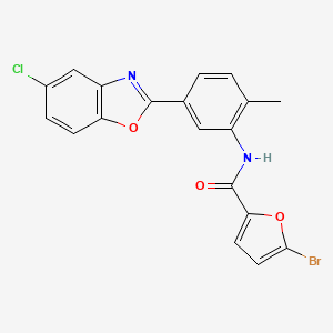 5-bromo-N-[5-(5-chloro-1,3-benzoxazol-2-yl)-2-methylphenyl]-2-furamide