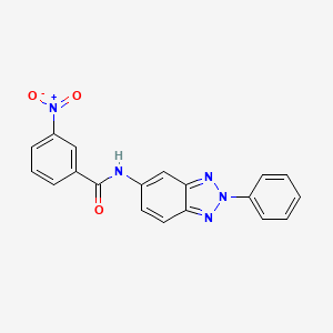 3-nitro-N-(2-phenyl-2H-1,2,3-benzotriazol-5-yl)benzamide