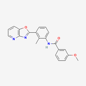 3-methoxy-N-(2-methyl-3-[1,3]oxazolo[4,5-b]pyridin-2-ylphenyl)benzamide