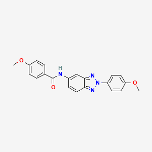 4-methoxy-N-[2-(4-methoxyphenyl)-2H-1,2,3-benzotriazol-5-yl]benzamide