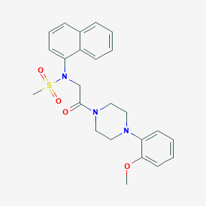 N-{2-[4-(2-methoxyphenyl)-1-piperazinyl]-2-oxoethyl}-N-1-naphthylmethanesulfonamide