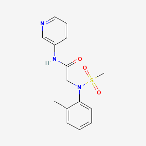 N~2~-(2-methylphenyl)-N~2~-(methylsulfonyl)-N~1~-3-pyridinylglycinamide