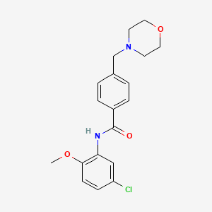 N-(5-chloro-2-methoxyphenyl)-4-(4-morpholinylmethyl)benzamide