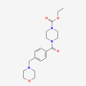 ethyl 4-[4-(4-morpholinylmethyl)benzoyl]-1-piperazinecarboxylate