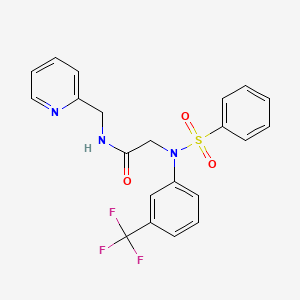 N~2~-(phenylsulfonyl)-N~1~-(2-pyridinylmethyl)-N~2~-[3-(trifluoromethyl)phenyl]glycinamide