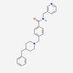 4-[(4-benzyl-1-piperidinyl)methyl]-N-(3-pyridinylmethyl)benzamide