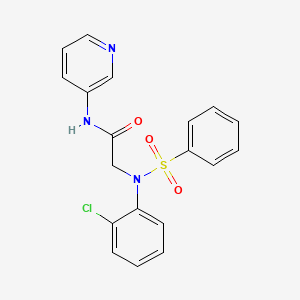 N~2~-(2-chlorophenyl)-N~2~-(phenylsulfonyl)-N~1~-3-pyridinylglycinamide