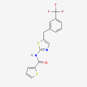 N-{5-[3-(trifluoromethyl)benzyl]-1,3-thiazol-2-yl}-2-thiophenecarboxamide