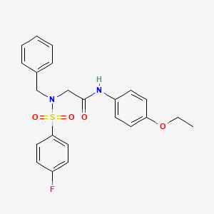 N~2~-benzyl-N~1~-(4-ethoxyphenyl)-N~2~-[(4-fluorophenyl)sulfonyl]glycinamide