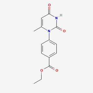 molecular formula C14H14N2O4 B3466470 ethyl 4-(6-methyl-2,4-dioxo-3,4-dihydro-1(2H)-pyrimidinyl)benzoate 