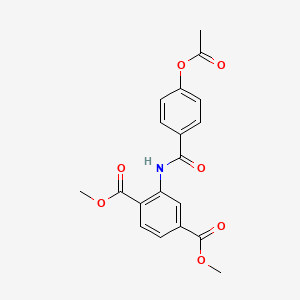 dimethyl 2-{[4-(acetyloxy)benzoyl]amino}terephthalate