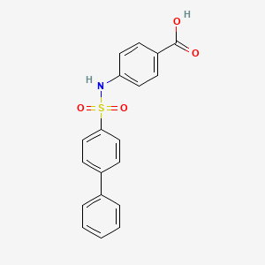 4-[(4-biphenylylsulfonyl)amino]benzoic acid