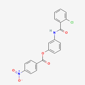 3-[(2-chlorobenzoyl)amino]phenyl 4-nitrobenzoate