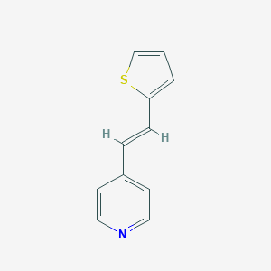 molecular formula C11H9NS B346652 4-[2-(2-Thienyl)ethenyl]pyridine 